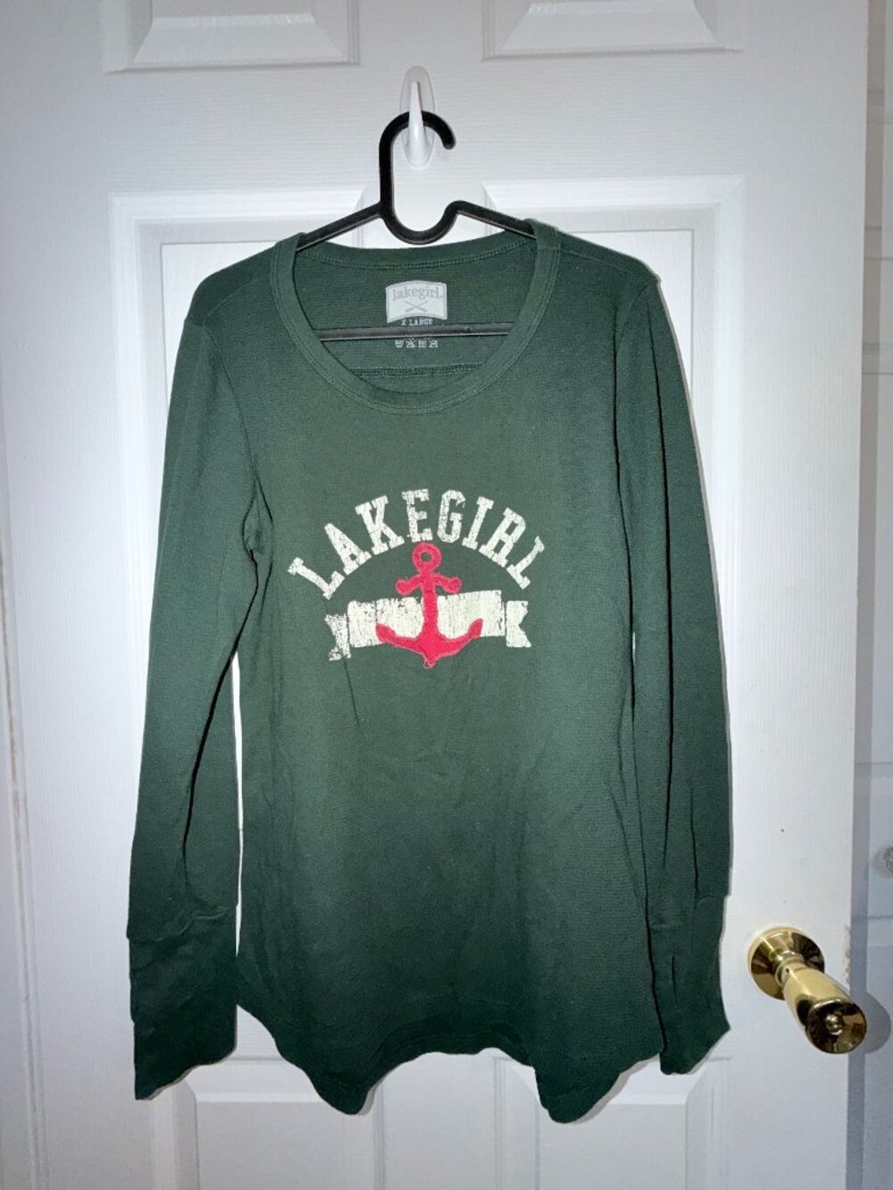 Lakegirl Green Lake Life Long Sleeve Shirt XL Made in USA